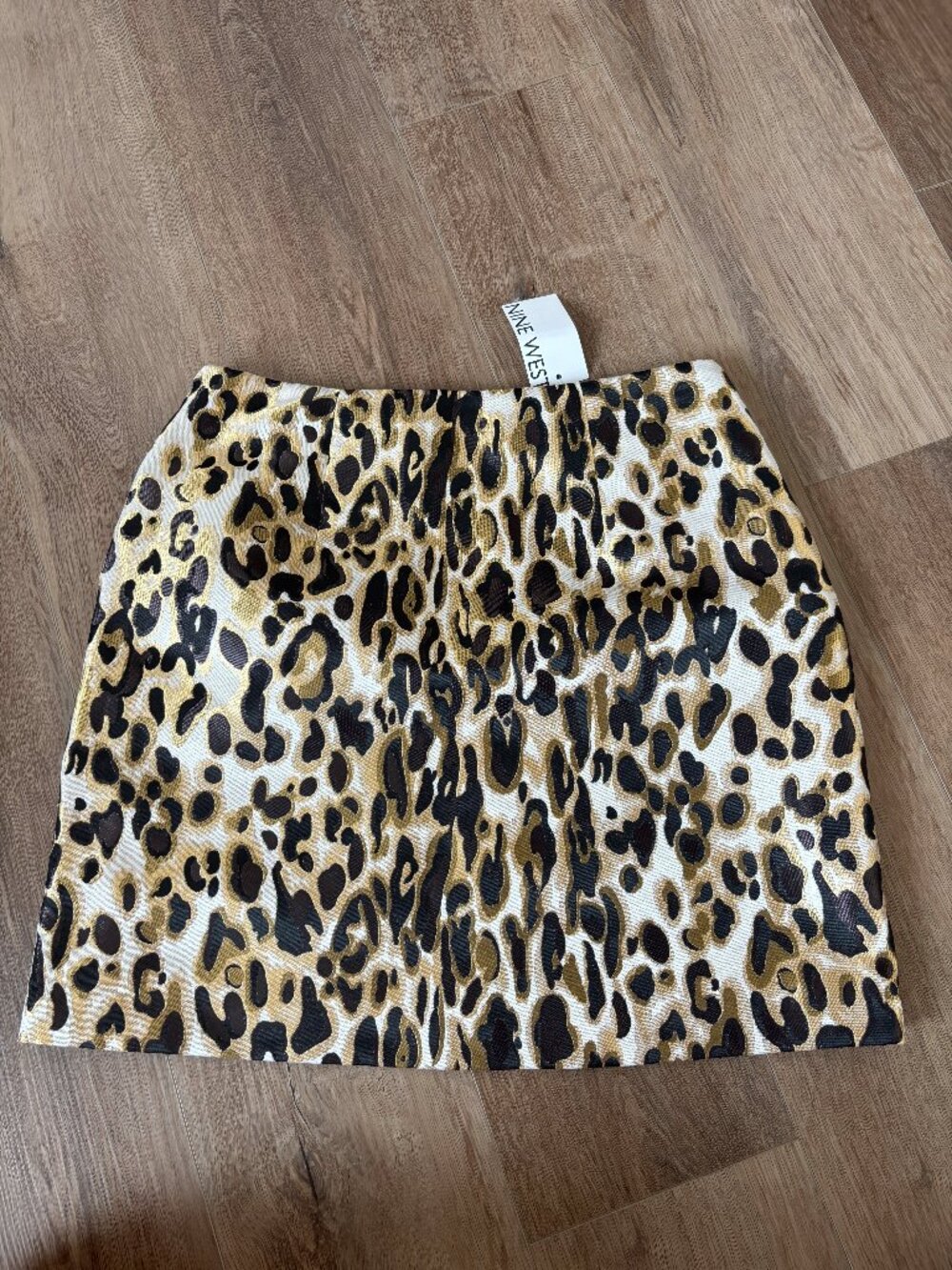 Nine West Leopard Print Mini Skirt - Size Medium - NWT